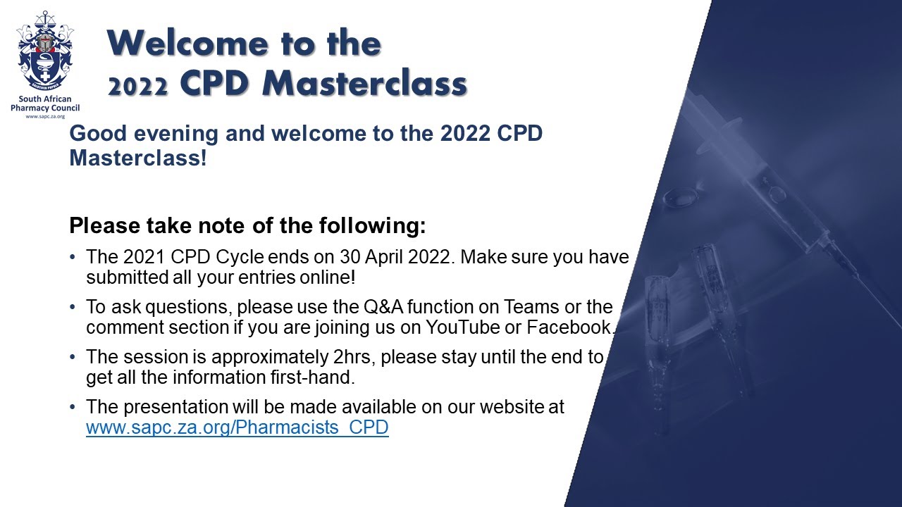 2022 Virtual CPD Masterclass