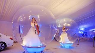 Musician ballon / violin girl in balloon / Violin Performers / International Russian Violin Band