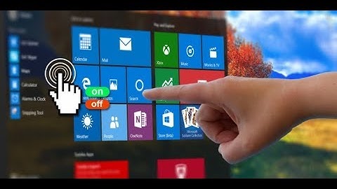 How to Disable/Enable  Laptop touchscreen in Windows 10 /8.1