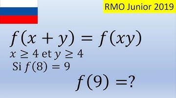 Olympiade junior russe: à résoudre en moins de deux minutes