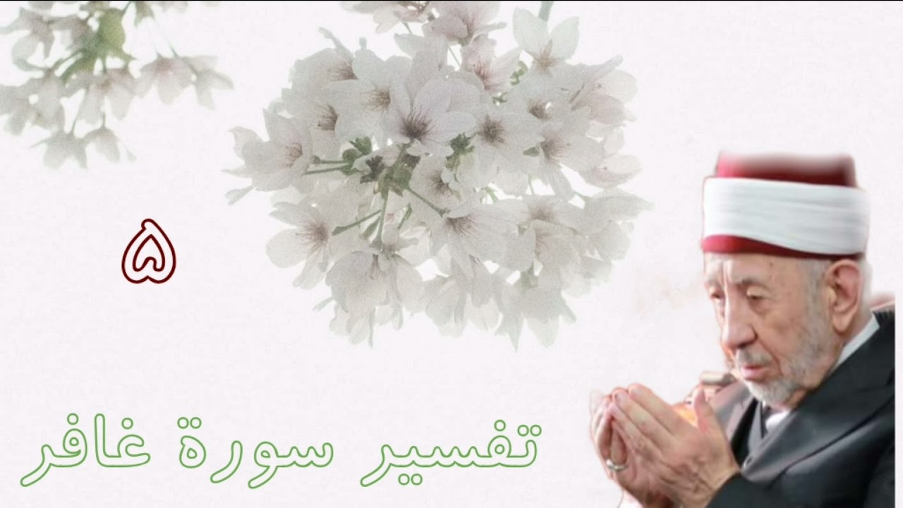 تفسير وتدبر سورة غافر (رفيع الدرجات ذو العرش يلقي الروح من أمره .....) للشيخ البوطي رحمه الله .