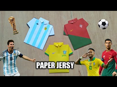 Origami shirt, world cup national football team kit, origami folded paper  craft on Craiyon