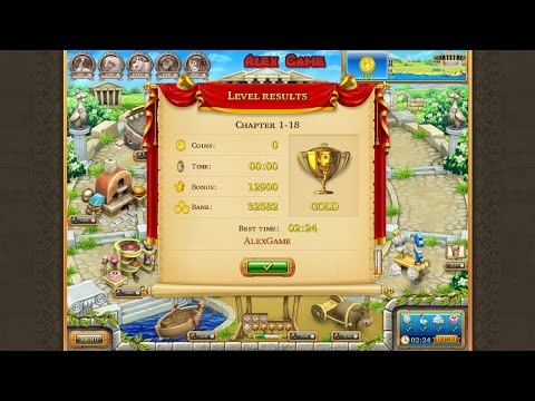 Видео: Farm Frenzy Ancient Rome Chapter 1-18 only GOLD Веселая ферма Древний Рим Глава 1-18 Золото