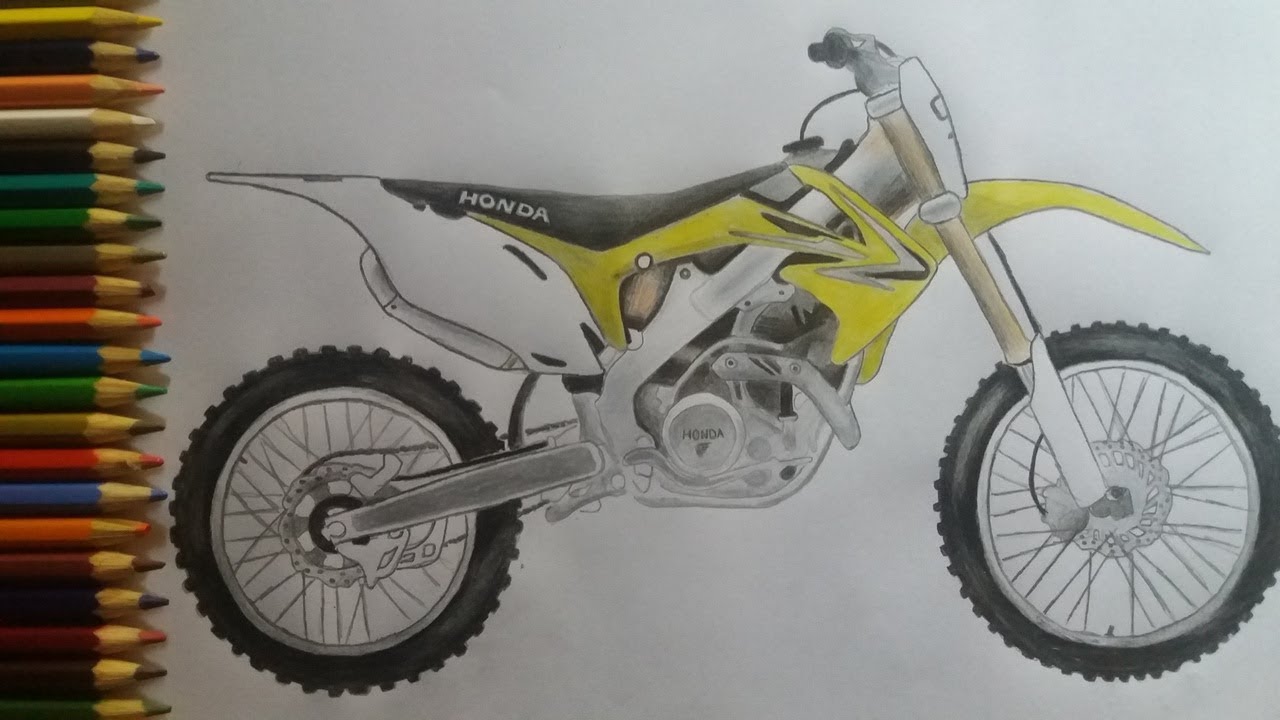 DESENHANDO UMA MOTO CROSS 