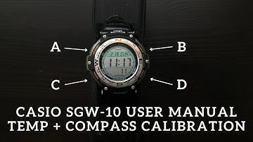 How To Set The Time And Calibrate The Casio SGW-100 | Casio SGW-100 User Manual