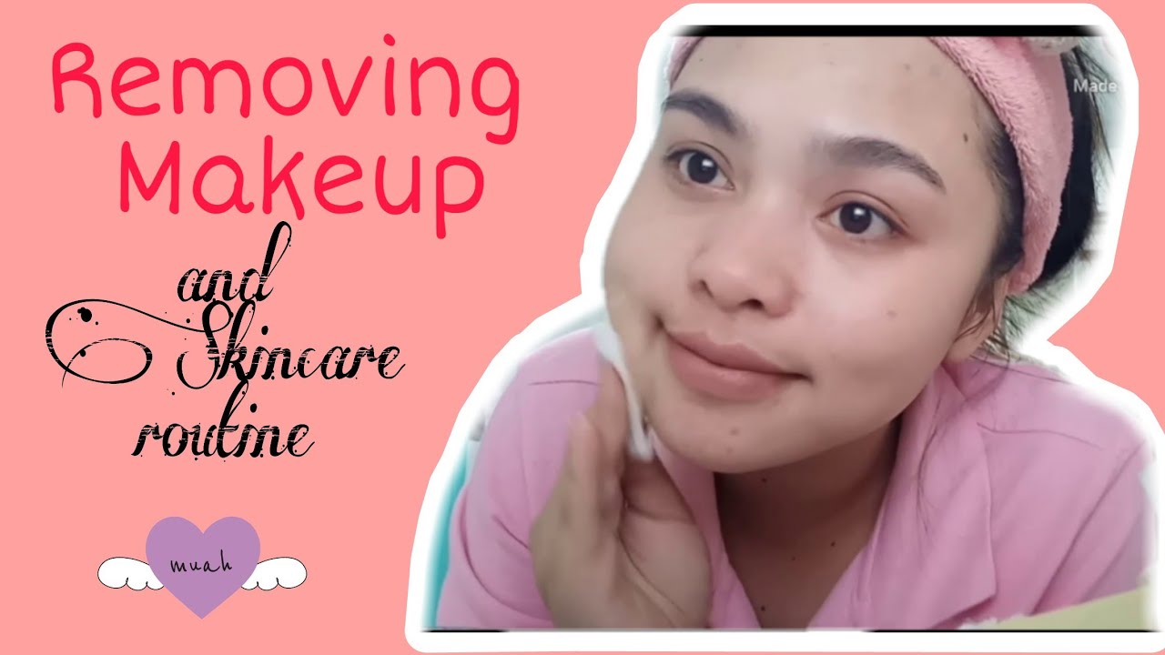 REMOVING MAKEUP AND SKIN CARE ROUTINEGina's Vlog YouTube