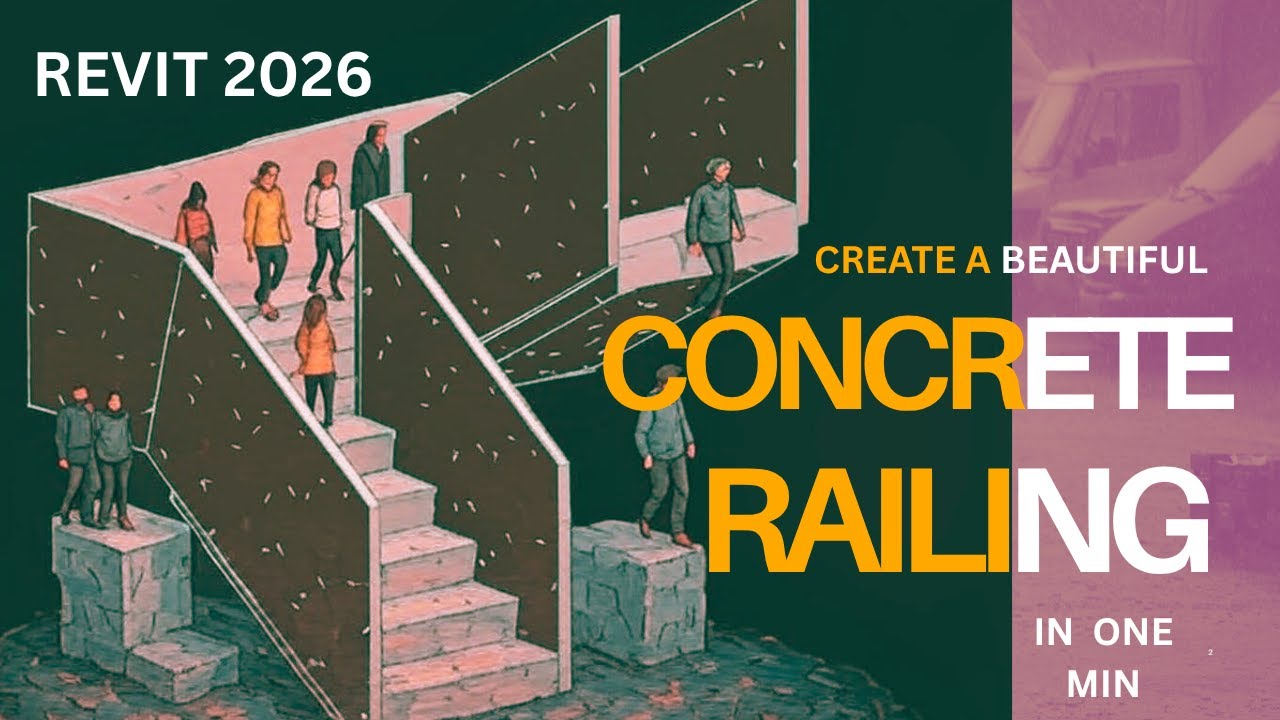 John Riordan Railing 1-Minute Concrete Railing Tutorial | Fast & Elegant Design - YouTube