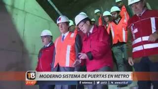 Estación Estadio Nacional L6 Metro de Santiago. (Puertas en andenes)