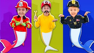 Policemen, Firefighter and Doctor Song | Police Officer Song + Baby Shark - LookBee!