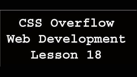 CSS Overflow | Web Development | Lesson 18 (In Urdu/Hindi)