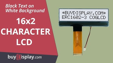 LCD Display 16x2 Dot Matrix Character COG Module,NT7603,Black Text on White Background