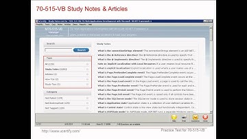 uCertify 70-515 VB Practice Test