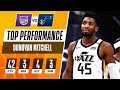 Donovan Mitchell Puts up 42 PTS in Jazz win! 🕸