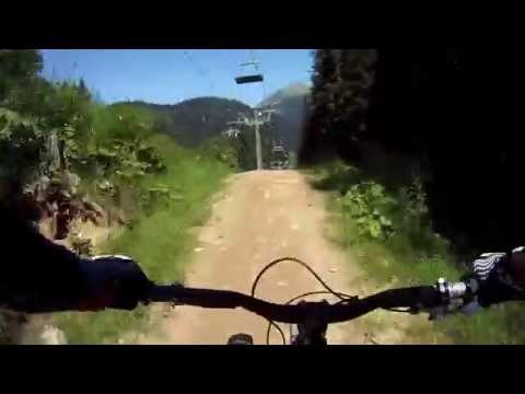 Downhill Mountain Biking in Alps 2011 GoPro - Morzine, Chatel, Les Gets