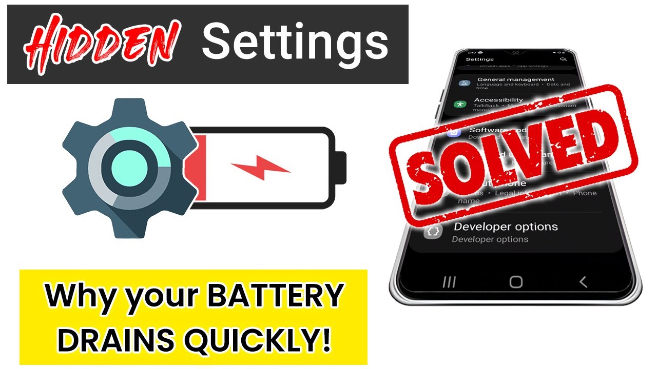 Hidden Settings - Phone Battery Drain Problem FIX