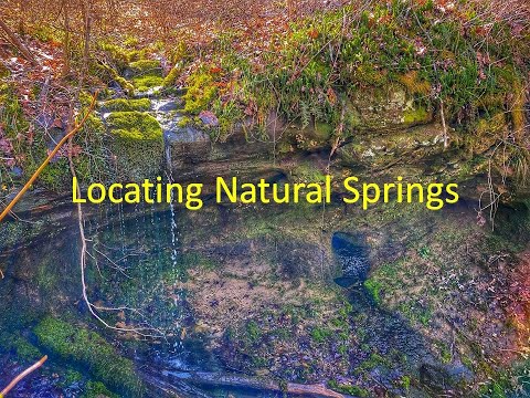 Finding Natural Springs for Water collection