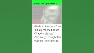 "Waits in line till 6 Am..." #papersplease #shorts