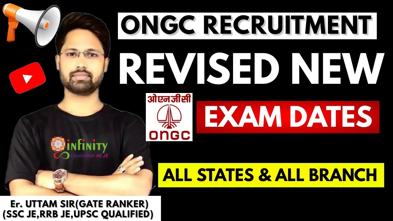 ONGC Exam Date 2022 | ONGC revised exam date | ongc exam official update | ongc recruitment 2022
