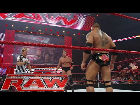 Batista Vs JBL 1 Contenders Match Chris Jericho As Special Guest Referee RAW Oct 06 2008 