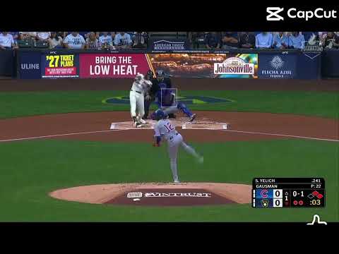 Preview 2 Brewers vs Cubs (Christan Yellich Home Run!) #mlb #brewers #cubs #baseball