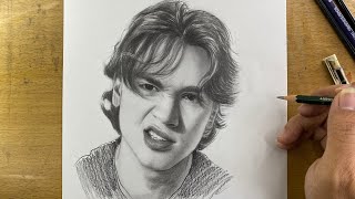 Realistic Ata Yaşat Portrait | Graphite 9B,6B Drawing