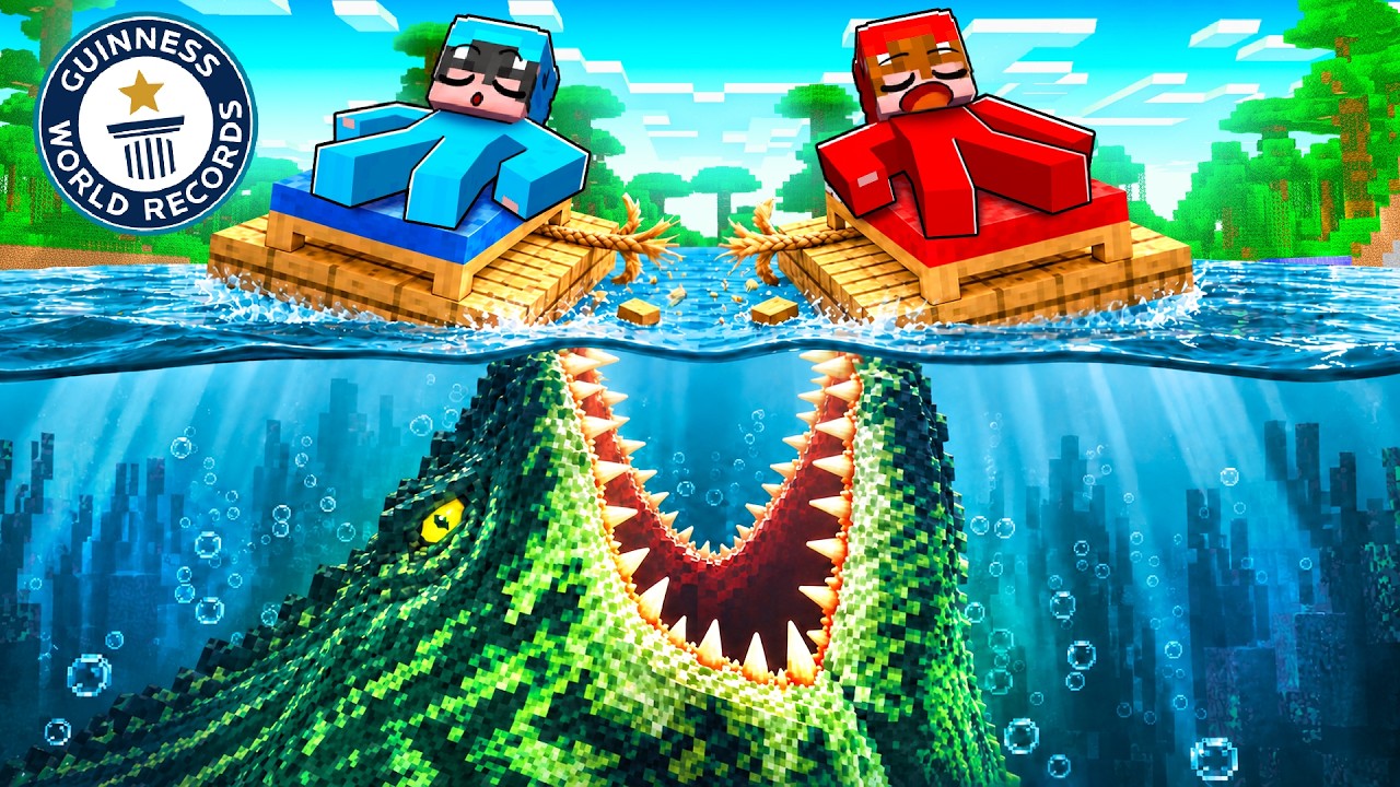 Sobrevivimos a DORMIR en el AMAZONAS en Minecraft