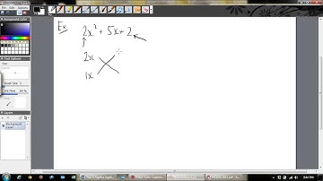 Algebra - factorising by cross multiplying
