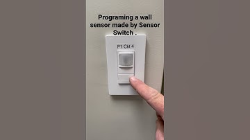 Programing a wall sensor made by Sensor Switch.