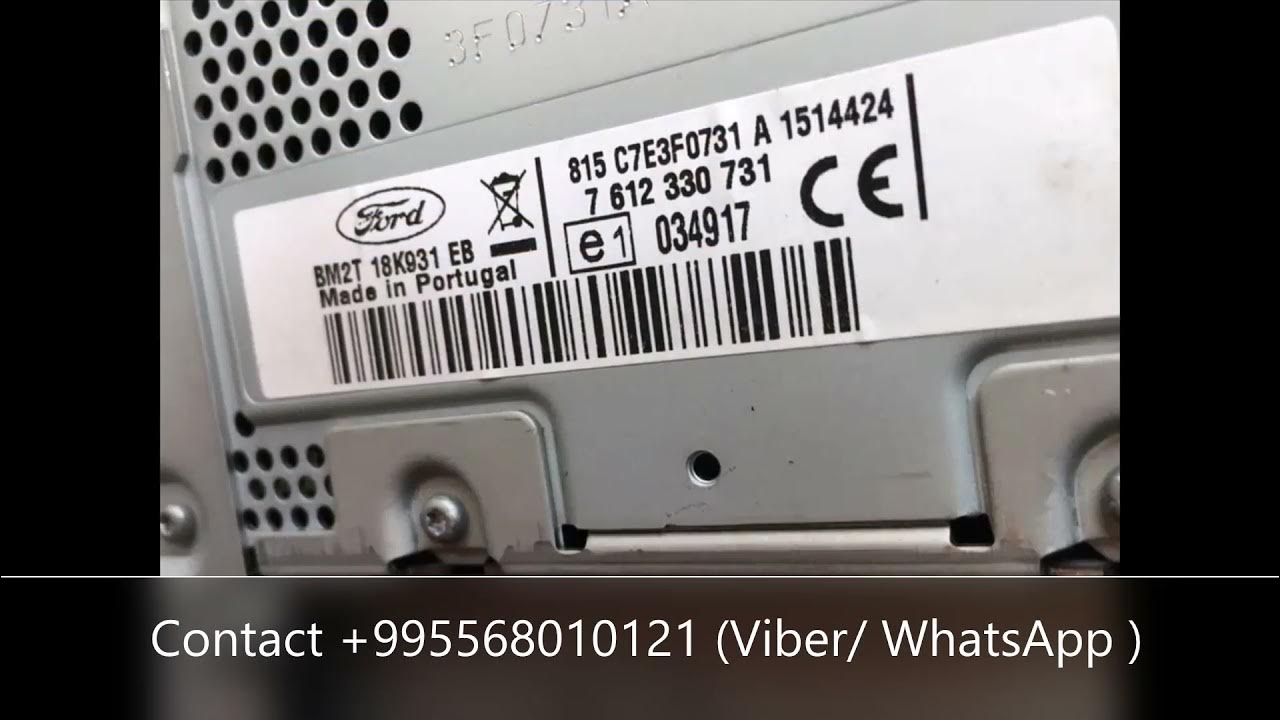 How to Unlock Auto Radio Code Ford TRAVELPILOT NX HSRNS Blaupunkt