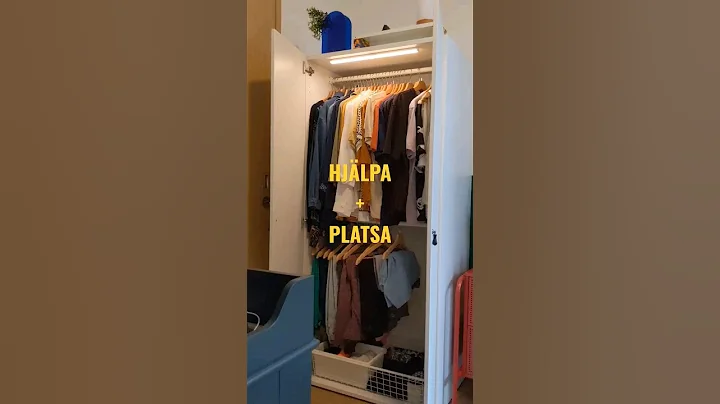 ORGANIZE & CUSTOMIZE YOUR WARDROBE! IKEA PLATSA + PULL-OUT BASKET! @ikea #wardrobe #organization