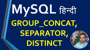 16 GROUP CONCAT Function 👨‍👩‍👧‍👦 | SEPARATOR | MySQL Tutorial | MySQL Tutorial in Hindi