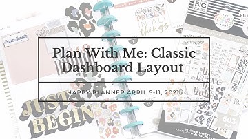 Plan With Me: Faith Dashboard Happy Planner April 5-11, 2021