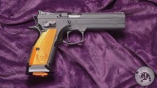 CZ75 Tactical Sports Orange Pistol in Detail Pictures