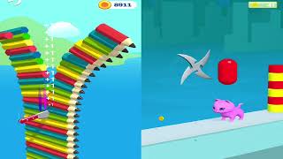 Slice It All vs Don't Slice TheCats - Very Satisfying and Relaxing ASMR Slicing Game (Android,iOS) screenshot 1