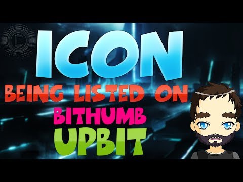 ICON Is Being Listed On Bithumb Upbit Target Of 20 And 30 USD In The Longer Term 