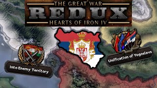 Defeating the Austrians as Serbia in Great War Redux | Hearts of Iron IV