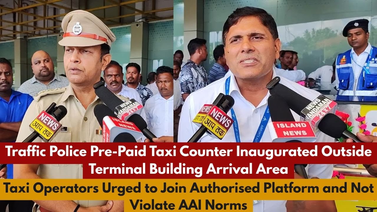 Pd Counter Traffic Police Pre-Paid Taxi Counter Inaugurated Outside Terminal ...