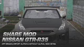 SHARE MOD NISSAN GTR R35‼️ [ GTA SA MOBILE ]