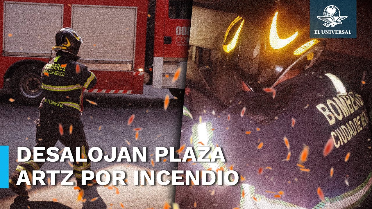Incendio en Plaza Artz provoca desalojo; fuego inició por corto circuito en restaurante