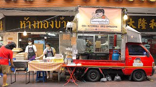 Amazing Yaowarat Toast Bread Grilled Over Charcoal - Thai Street Food