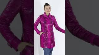 PYTHON SKIN COAT LUXEND