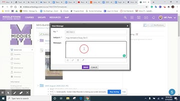 How to send a message in Schoology