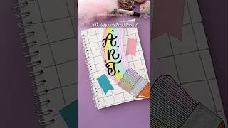 Art Notebook Front Page Design | Rainbow AESTHETIC Easy Cover Idea #nhuandaocalligraphy #frontpage