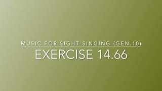 Exercise 14.66 - Music for Sight Singing