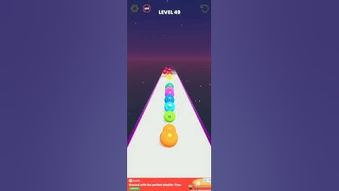 Ball run 2048 gameplay level 49