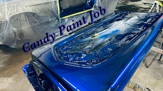 Before you spray candy paint!  How to spray candy paint.