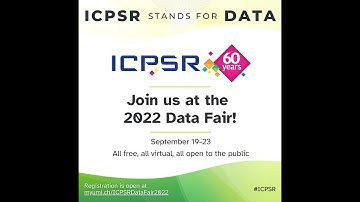 ICPSR Data Fair Sessions