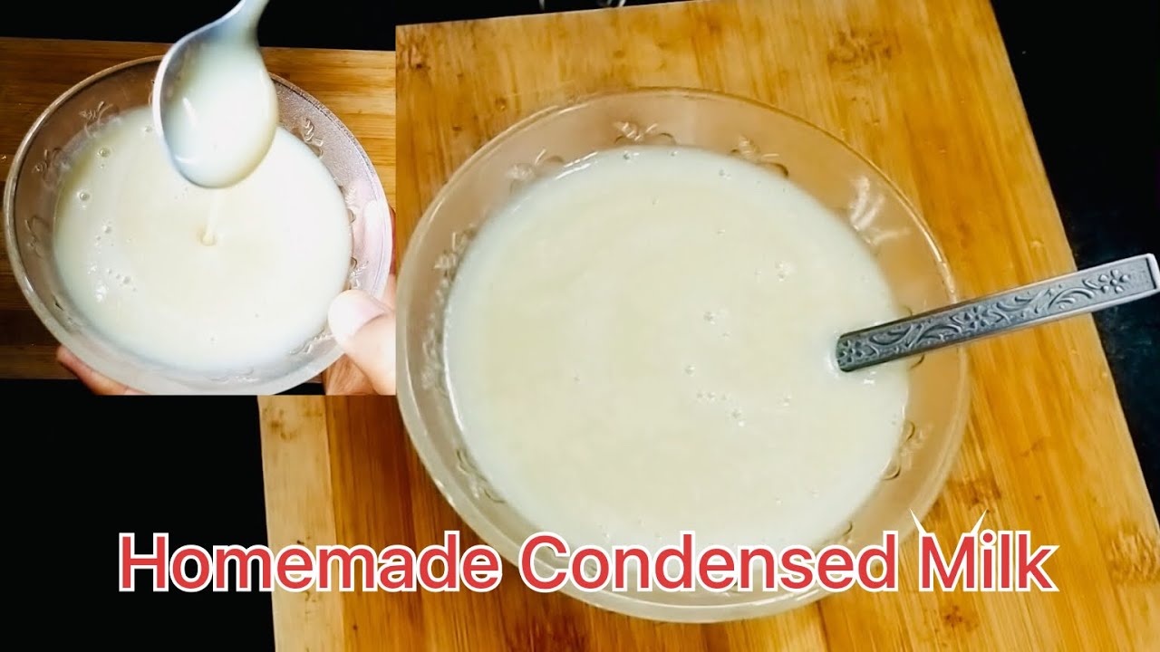 3 Ingredients Condensed Milk Smooth & Thick Homemade Condensed Milk