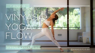 VINYASA YOGA FLOW | 7 minutes | Strong & Energizing