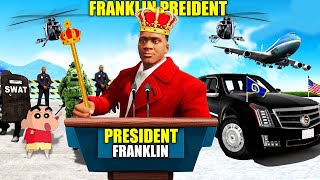 FRANKLIN Become PRIME MINISTER in GTA 5 | SHINCHAN and CHOP